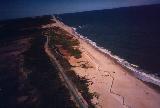 Beach looking north,Assateague Island Virginia